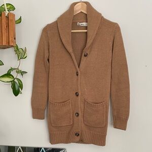 By Corpus Tan Knit Cardigan